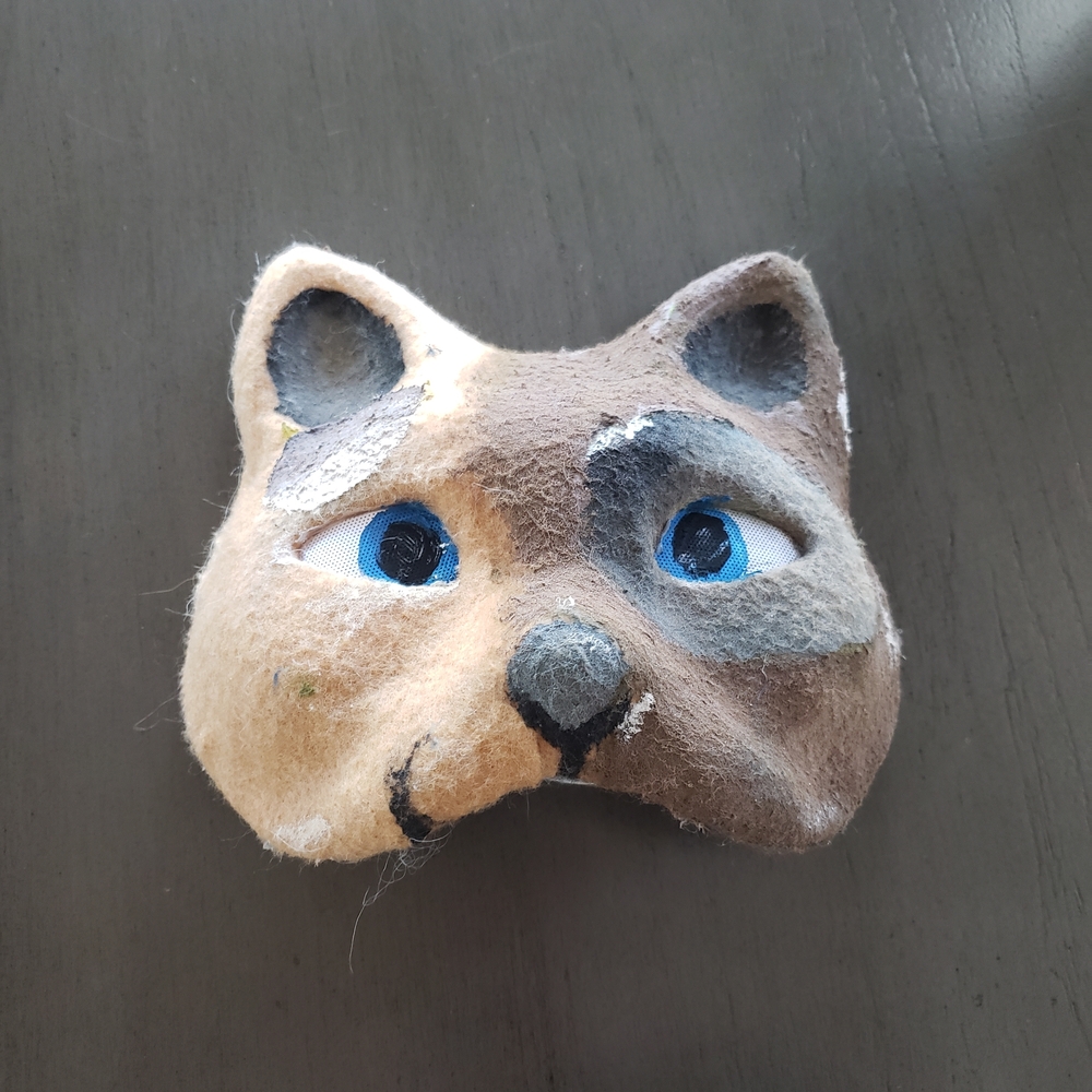 Cat Mask with Blue Eyes